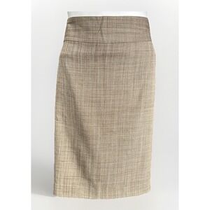 Banana Republic Size 14 Wool Skirt Brown A-Line Career Work Lined